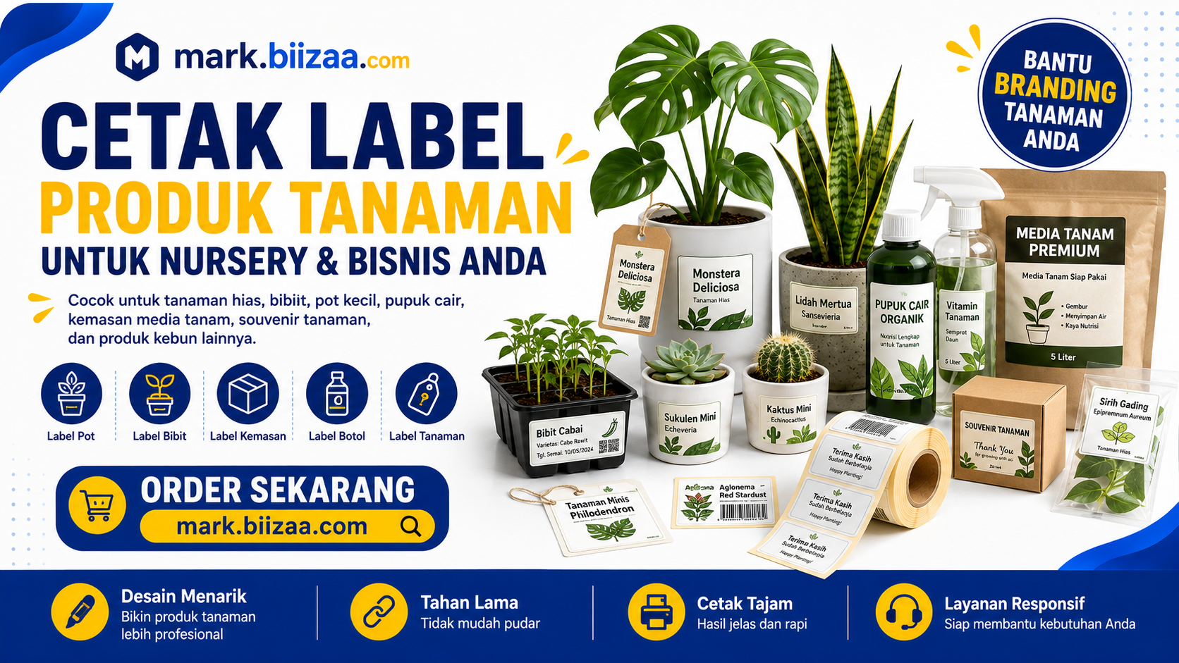 Jasa Cetak Label Produk Tumbuhan