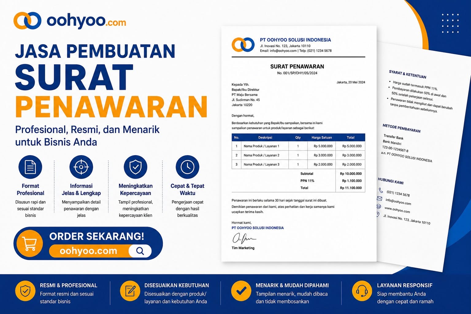 Jasa Pembuatan Surat atau Dokumen Penawaran